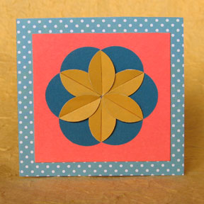 geometric flower gift tag photo 